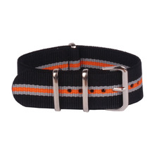 Nuevo reloj de Nylon Nato tela tejidas correas de reloj correa de la venda accesorios hebilla de correa 24 mm