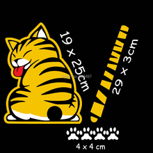Funny Cat Car Rear Window Wiper Decal Car Body Stickers Car Accessoeirs for Toyota Volkswagen Tesla