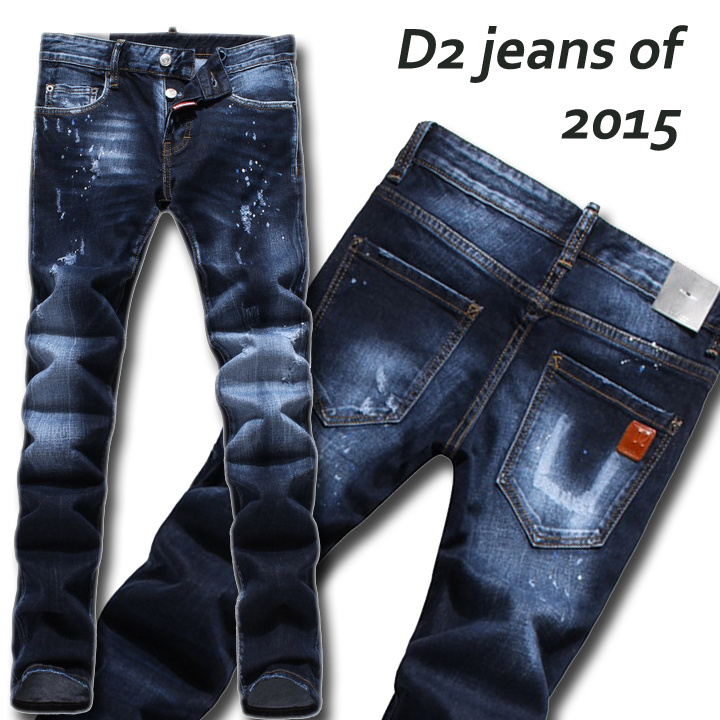 2015 New fashion men name brand jeans luxury skinny pants man High ...