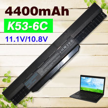 4400mAH battery For Asus A43 A53 A53S A53z A53SV A53SV K43 K43E K43J K43S K43SV K53 K53E K53F K53J K53S K53SV K53T K53U A32-K53