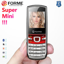 Super Mini phone Russian keyboard Metal Pocket phone Free shipping FORME T3 Dual Sim original cell