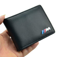 Styling M Badge Men Wallets Driving License Credit Card Holders Genuine Leather ///M Mens Wallet for BMW X1 X3 X5 X6 3 5 Series