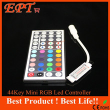 1pcs free shipping New 12V 6A 44Key RGB MINI IR Remote Controller for SMD 3528 5050 5730 5630 3014  RGB LED SMD Strip Lights