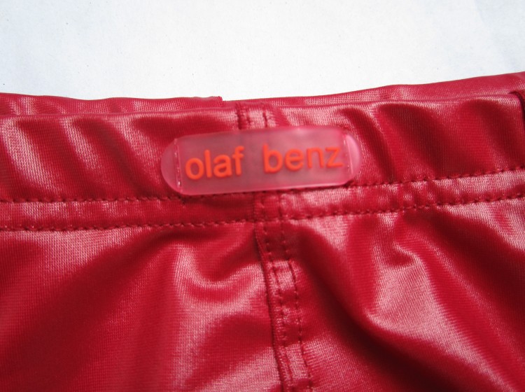 Famous Brand OLAF BENZ Nylon Faux leather male panties Men s sexy underwear briefs SIZE M