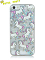 2016 Newest Fashional Unicorn Pattern Quicksand Glitter Transparent Rainbow horse phone cases for iphone 5SE 5s