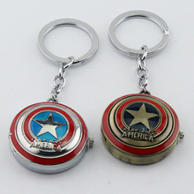 Fashion Jewelry Wholesale a lot Captain America Pocket Watch Pendant Keychain