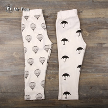 My Paw 2016 spring and autumn Harem Pants Cotton Cloud Umbrella Printed Kids Clothing Children Toddler Autumn Trousers