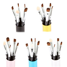 New Fashion 5pcs Pro Cosmetic Makeup Tool Eyeshadow Powder Blush Foundation Brush Set Free Shipping