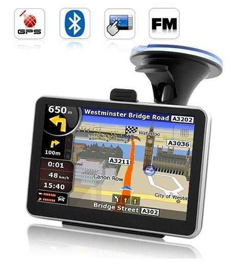 Купить 5-дюймовый автомобильный gps навигатор с bluetooth & av в ...