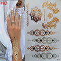 Temporary tattoos gold necklace bracelet tattoo products metal temporary tattoo woman tattoo flash metal of fake