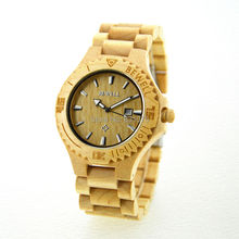 Envío gratis 2014 nueva moda reloj de madera Bewell Natural americano arce soporte totalidades envío gota
