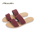 plardin 2016 Summer Women Genuine Leather Sandals Fashion Beach Flip Flops Casual Leather Comfort Shoes Woman