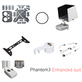 8pcs set For DJI Phantom 3 Enhanced suit signal intensifier bottom protective lens cap sticker HD
