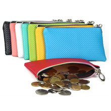 Vintage Women PU Leather Clutch Small Rhombus Pattern Coin Handbag Cell Phone Pocket Purse Bag SY3124