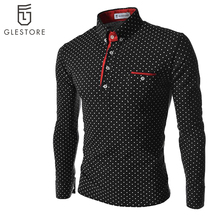 2016 Fashion Mens Polo Short Sleeve Print Slim Fit Shirts for Men Polo Shirts Summer Plus Size Camisa Polo Masculina