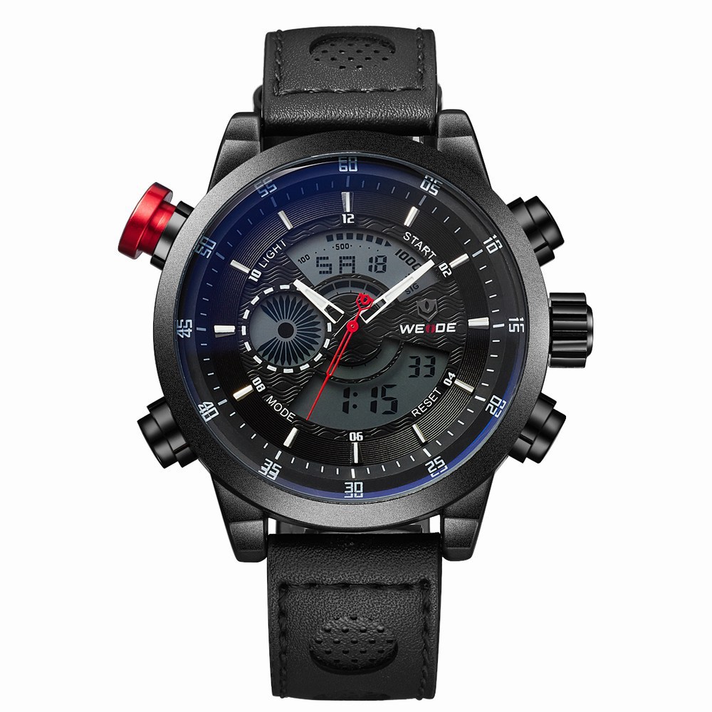 New Watches men luxury brand WEIDE Fashion Casual Sports dive LED watches quartz watch men wristwatches