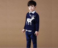 2015 New Kids Outwear Sweater Deer Autumn Boy Tops For Korean Cotton Boys Clothes Wholesale Stock SW80811-5