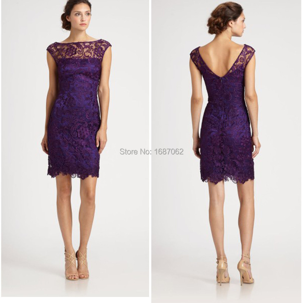 Custom-Made-Lace-Short-Purple-Cocktail-Party-dresses-vestido-de-festa ...