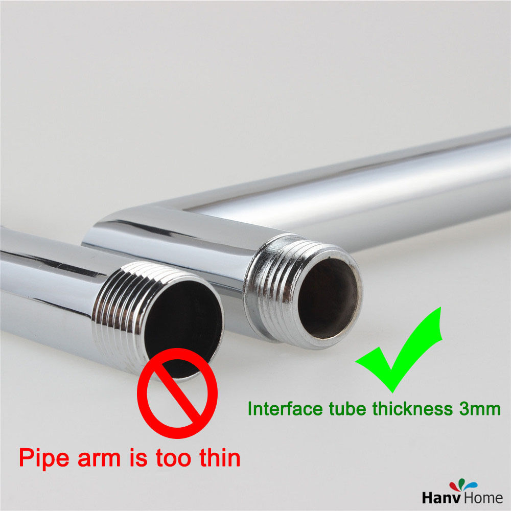 Square Rainfall Shower Head with Shower Arm Bottom Entry with Diverter & hose03 005rainfall