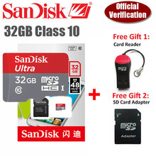 100% Original Genuine SanDisk NEW Version 32gb 32g Ultra micro SD Card microsd sandisk TF 48MB/s Support Official Verification