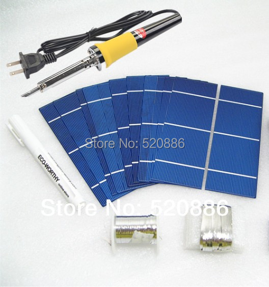 40pcs High power 2 X 6 solar cells +flux+tab wire+bus wire +soldering gun+free shipping 40pcs High power 2 X 6 solar cells +flux+tab wire+bus wire +soldering gun+free shipping
