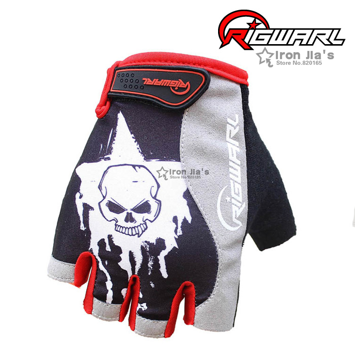 Skull GEL Bike Bicycle Gloves Half Finger Gloves Cycling/Outdoor/Racing/Riding Gloves Riding Equipment