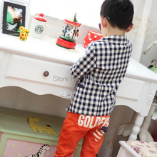 Fashion Kids Baby Boys Plaids Check Dots Casual Suit Jacket Coat Costume 2 7 Years Rose
