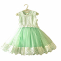 Lovely Lace Baby Girl Kids Vintage Flower Floral Tutu Dress Tulle Chiffon Princess Girl Dresses New