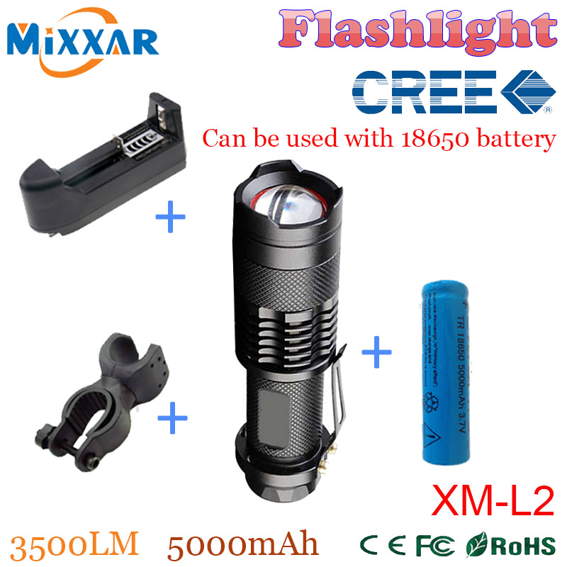 ZK5 Led Bike light CREE XM-L2 3500LM Adjustable 5-modes Bicycle light practical LED lanterna bike Flashlight for Cycling bike