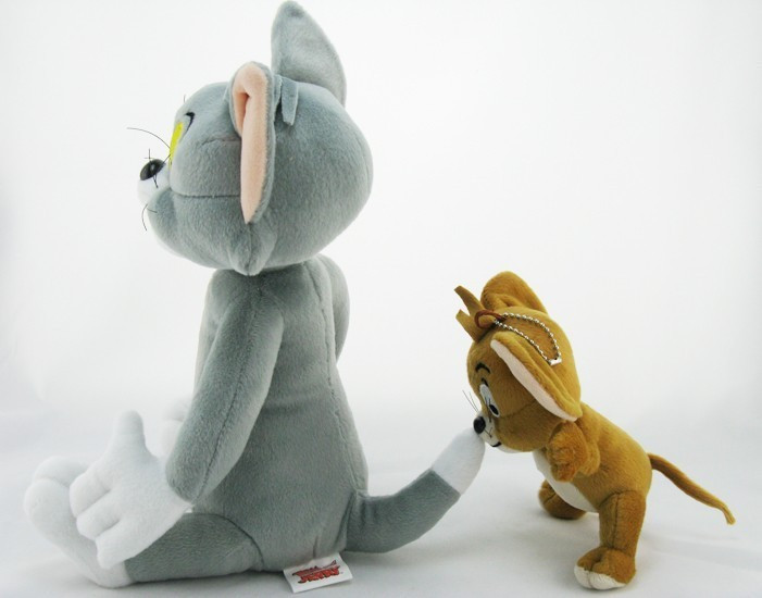 2pcs-lot-Baby-Toys-Cat-Tom-And-Jerry-Mouse-Plush-Stuffed-Toys-soft-Dolls-Boneca-Pelucia (4)