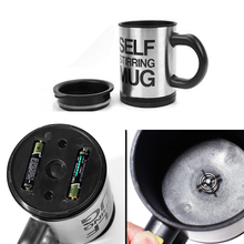 350ml Automatic coffee mixing cup mug drinkware stainless steel coffee cup mug self stirring electic cooking