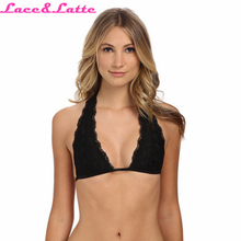 Sexy Mesh Bras For Women Female Underwear Lingerie Sheer Strappy Bralette Lace Bra Cute Halter Crop Tops Underwear Intimates