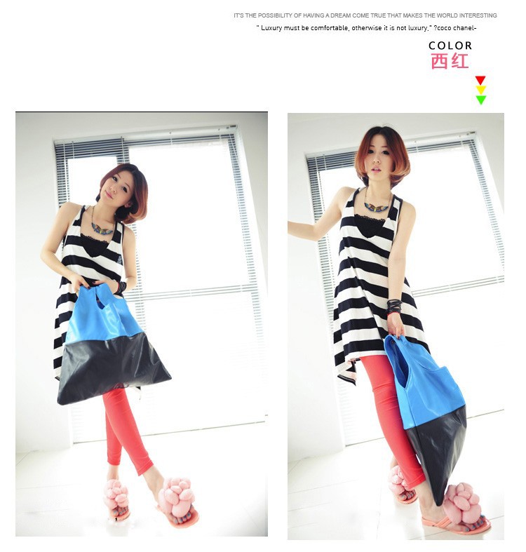 Manocean korean style Candy colors cotton thin middle waist soft solid translucent nine cents women leggings 102811 (18)