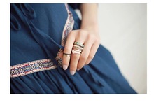 Fashion Vintage Punk Summer Style 8pcs lot Metal Ring Hollow Out Band Midi Mid Finger Knuckle