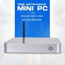 computer windows mini pc x86 industrial computer L-19X E350 4G RAM 320G HDD support Home Premium or embedded OS High Performance