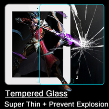 Shatter Proof Tempered Glass Ultra Thin Real Premium Screen Protector Film For iPad 2/3/4 10pcs/lot Free Shipping
