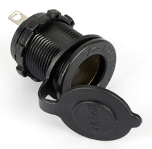12v Waterproof Accessory Power Socket Car Motorcycle Cigarette Lighter Plug New L0192570