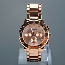 2015 Luxury Geneva Brand Crystal stainless steel Quartz watch women ladies men fashion Dress wrist watch