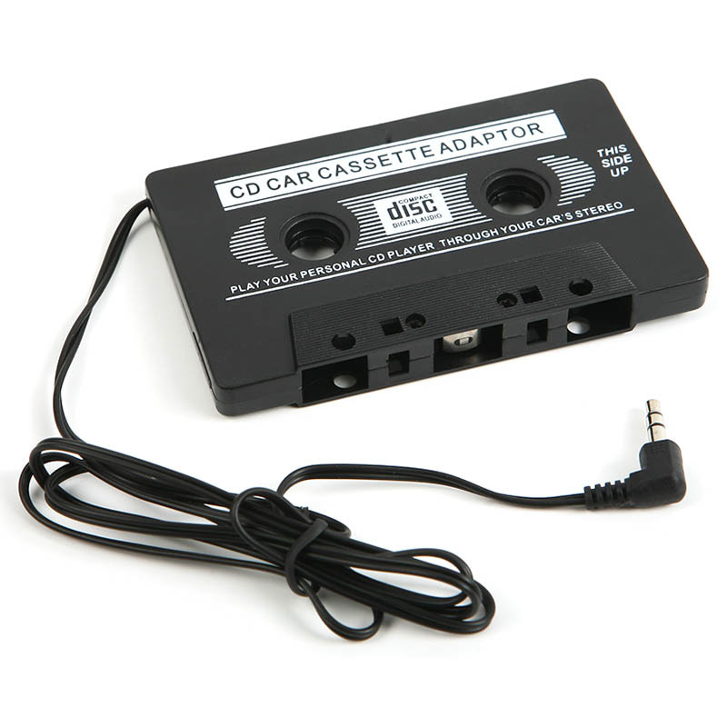 NEW AUDIO CAR CASSETTE TAPE ADAPTER CONVERTER 3 5 MM FOR IPHONE IPOD MP3 AUX CD