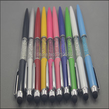 200pcs lot Crystal Stylus Ball Pen Diamond Stylus Pen Touch Screen Pen For iPhone iPad Samsung