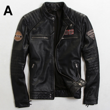 2015 The New Do the old Slim British fashion Men’s Wear Trend Multi-Standard Men motorcycle jacket Men’s leather jackets