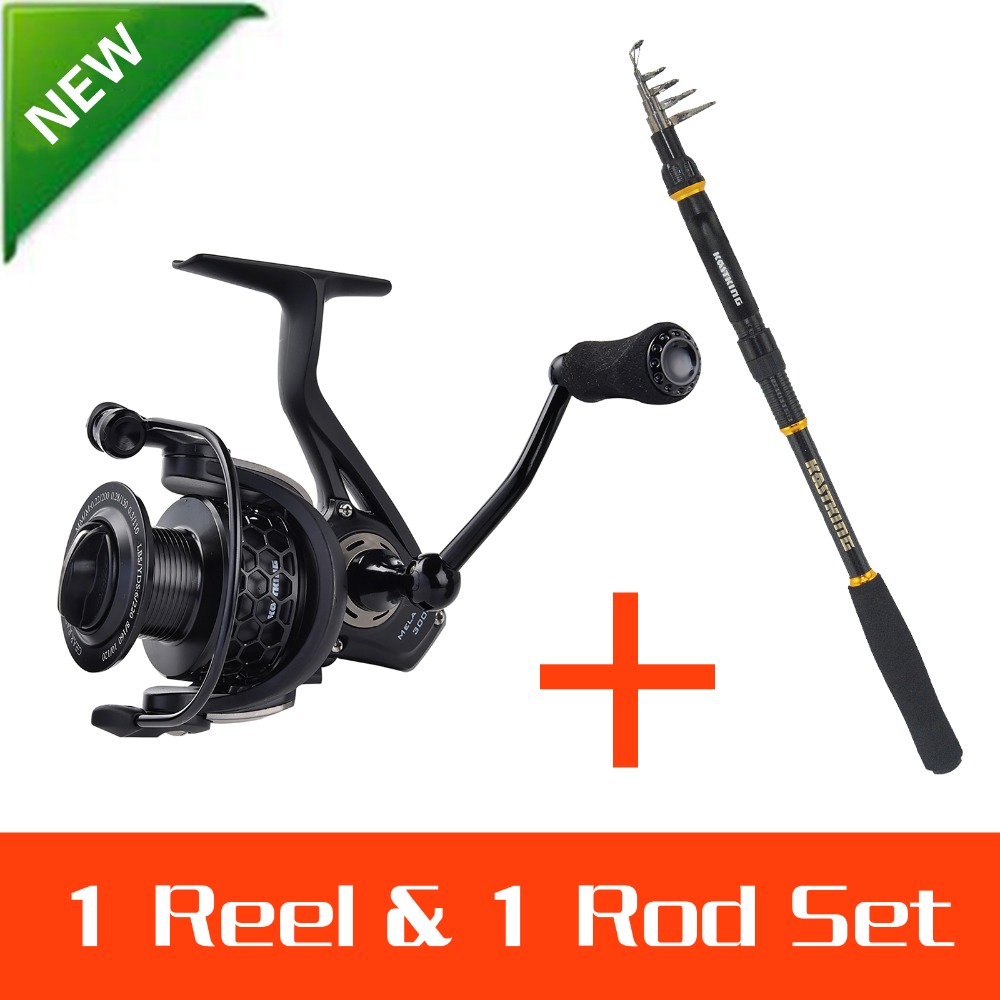 KastKing 1.8-3.6M Spinning Fishing Rod Telescopic Rock Fishing Rod Carp Feeder Rod+ 3000 series Spinning Reel Rod Combo