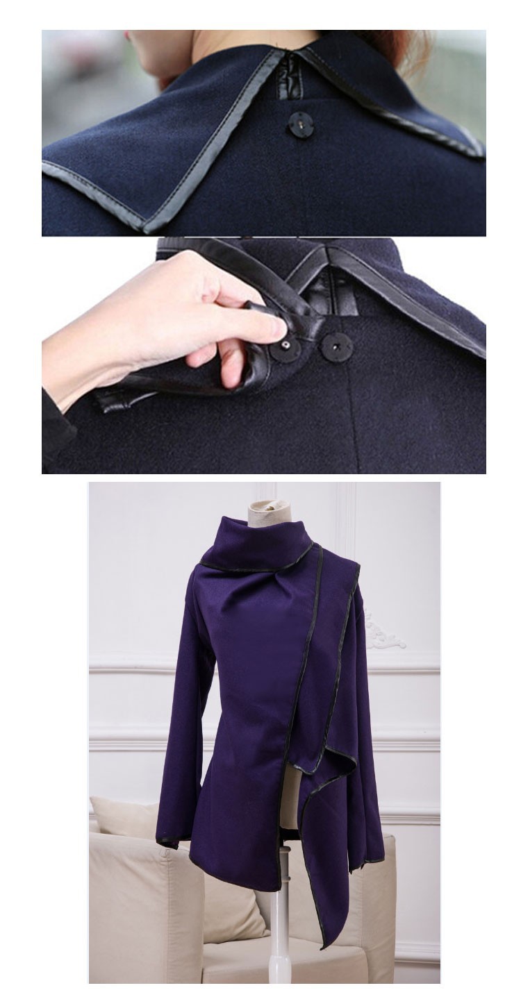 2015 New woman Fashion winter woolen overcoat women fashion Jackets woolen coat (5)