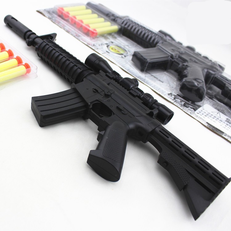 2015 New M4a1 Assault Rifle Plastic Nerf Guns Toy 6 Eva