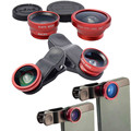3 in 1 Fish Eye Wide Angle Macro Fisheye Lens Lente Olho de Peixe Para For