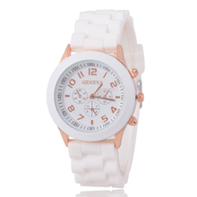 Fashion Geneva relojes mujer 2015 Quartz watch Women watches luxury brand Wristwatch Silicone relogio feminino Dress