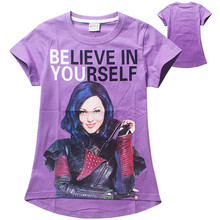 Teenage girls clothes children clothing descendants t shirt kids fashion girl t-shirt vetement fille girls tops 2016 camisetas