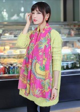 scarf luxury brand 1PC 70*160 Brand new Indian style feather printed lady long silk scarf/6 color/SJ-064 ethnic ponchos bufandas