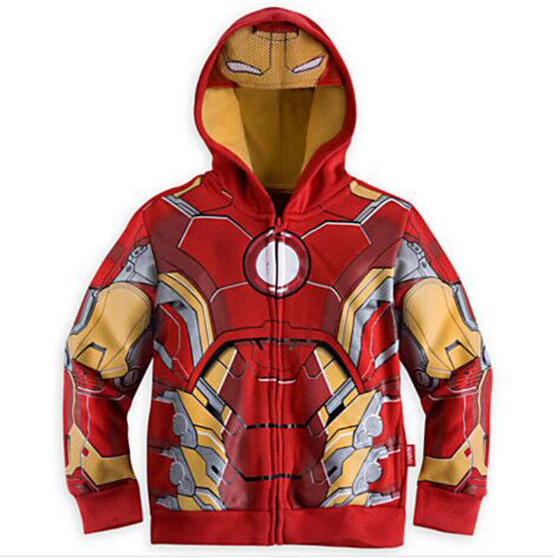 2015 cartoon superman Children Outerwear boys Coat vestido infantil hooded baby boys girl clothes moleton infantil