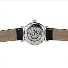 original seagull black genuine leather 50m waterproof transparent dial automatic Mechanical men Skeleton watch